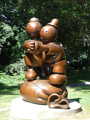 Free Money by Tom Otterness in the Nassau County Museum of Art, September 2009