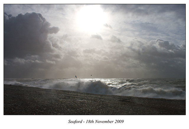 Stormy seas - Seaford - 18.11.2009
