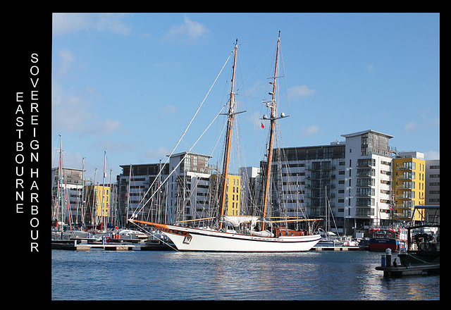 Schooner -  Lady Thuraya - Sovereign Harbour - Eastbourne - 5.1.2012