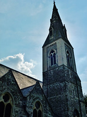 st.dunstan's church, cheam, london