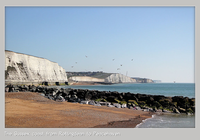 The Sussex coast from Rottingdean to Peacehaven - 27.3.2012