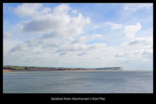 Seaford from East Pier, Newhaven, 5.3.2012