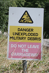 Do not leave the carriageway