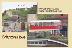 B&H - Bristol KSW6G of 1953 - HAP 985 - Newhaven Fort - 31.5.2012