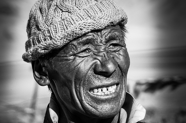 Pilgrim Korzok. Himalaya india ladakh