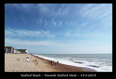 Seaford Beach looking towards Seaford Head - 14.4.2013