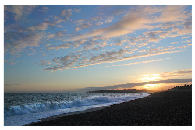 Seaford Bay at sunset on 15.6.2012