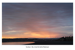 Sundown over Newhaven like a forest fire - 5.7.2012