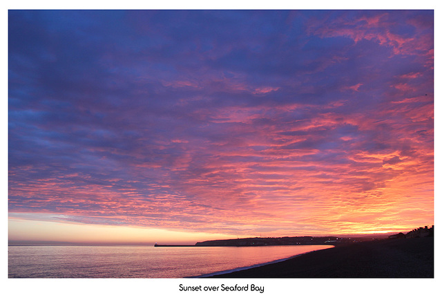 Seaford Bay sunset - 5.7.2012