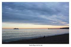 Seaford Bay and M.V.Seven Sisters at sunset - 5.7.2012