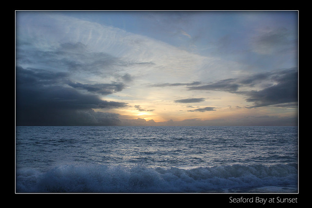 Seaford Bay at sunset - 23.11.2012