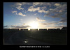 Beach huts at dusk Seaford - 27.12.2012