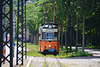 Naumburg 2013 – Tram 38 approaching the Theaterplatz stop