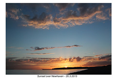 Sunset over Newhaven - 26.4.2013