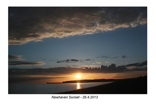 Sunset over Newhaven - 26.4.2013