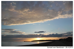 Sunset over Newhaven - 26.4.2013