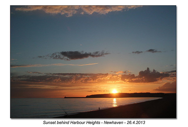 Sunset over Newhaven - 26.4.2013