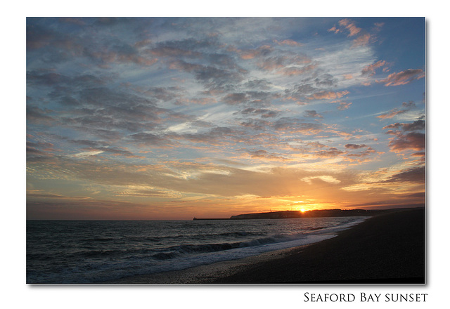 Seaford Bay sunset - 9.8.2012