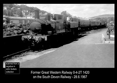 GWR 0-4-2T 1420 South Devon Railway 28 6 1967