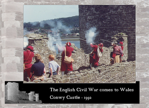 ipernity: ECW re-enactors at Conwy Castle 1992 06 - by Phil Sutters