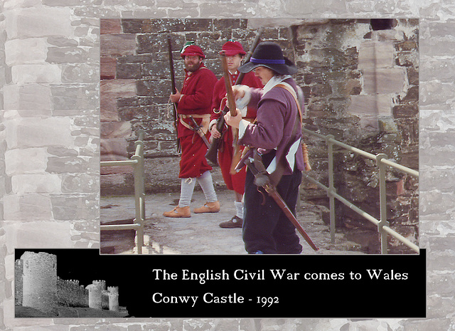 ECW re-enactors at Conwy Castle 1992 07
