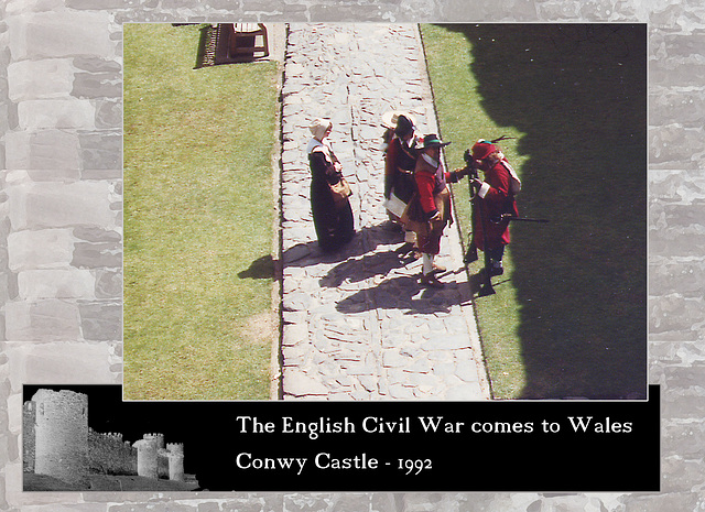 ECW re-enactors at Conwy Castle 1992 04