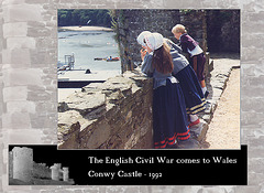 ECW re-enactors at Conwy Castle 1992 09