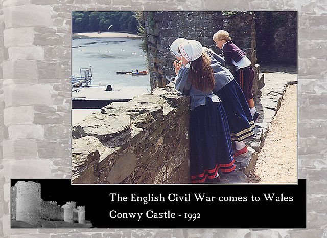 ECW re-enactors at Conwy Castle 1992 09