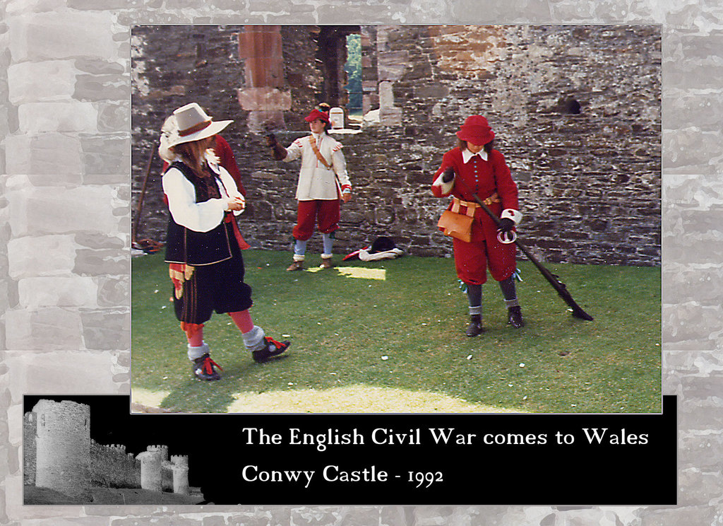 ECW re-enactors at Conwy Castle 1992 10