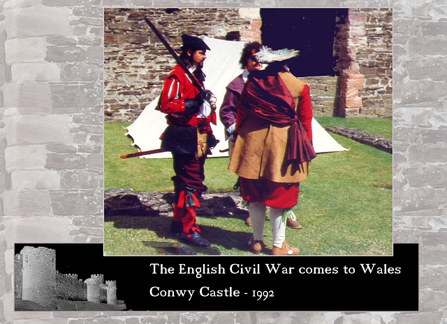 ECW re-enactors at Conwy Castle 1992 12