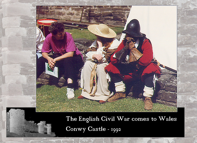 ipernity: ECW re-enactors at Conwy Castle 1992 11 - by Phil Sutters