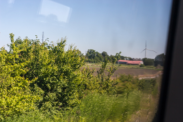 Through a train window