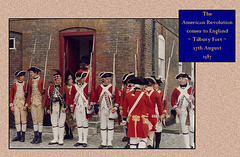 American War of Independence - Tilbury Fort - various British Regiments of Foot