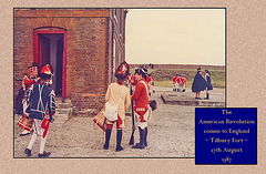 AWI Tilbury Fort  British infantry before the battle