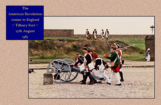 AWI Tilbury Fort  British Artillery in action