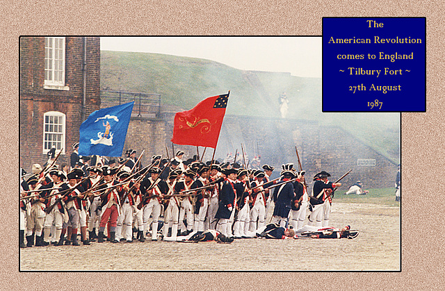 AWI Tilbury Fort  Continental Regiments prepare to fire