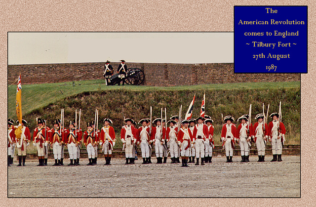 Tilbury Fort - AWI X & XLIII Regiments parade for inspection