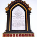 Memorial to George Johnson, Manager of the North Staffordshire Coal and Iron Company, Saint Martin's Church, Talke, Staffordshire