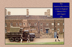 AWI reenactment Tilbury Fort M35 truck with Continental infantry