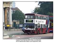 Leaside Metrobus B231 WUL at Waterloo - London - 22.9.2005