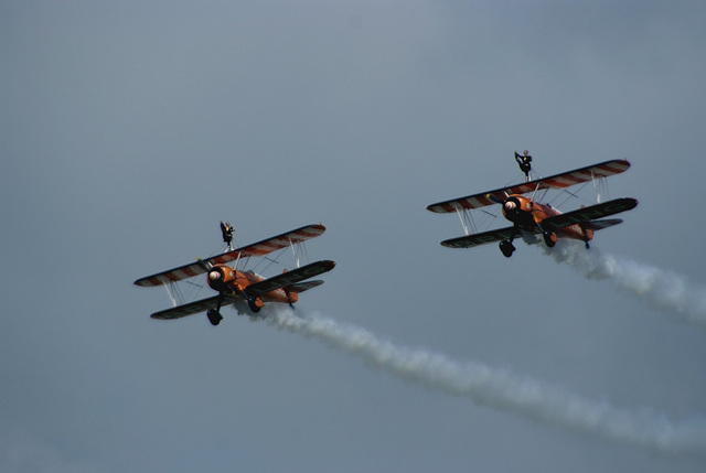 Dunsfold W&W Breitling Wingwalkers Boeing Stearman 3 S5 Pro