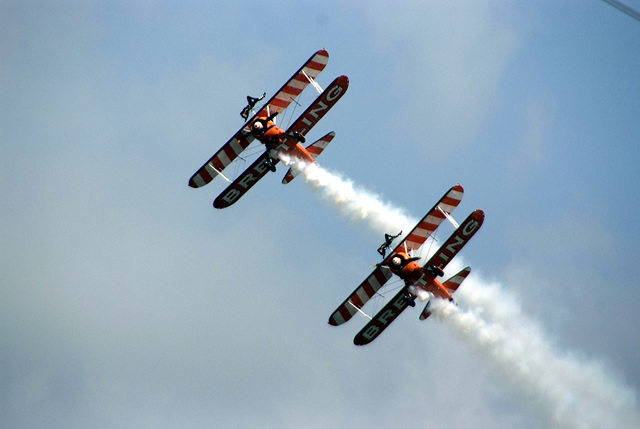 Dunsfold W&W Breitling Wingwalkers Boeing Stearman 5 S5 Pro