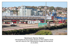 Newhaven Marine with Brighton & Hove buses - 15.10.2011