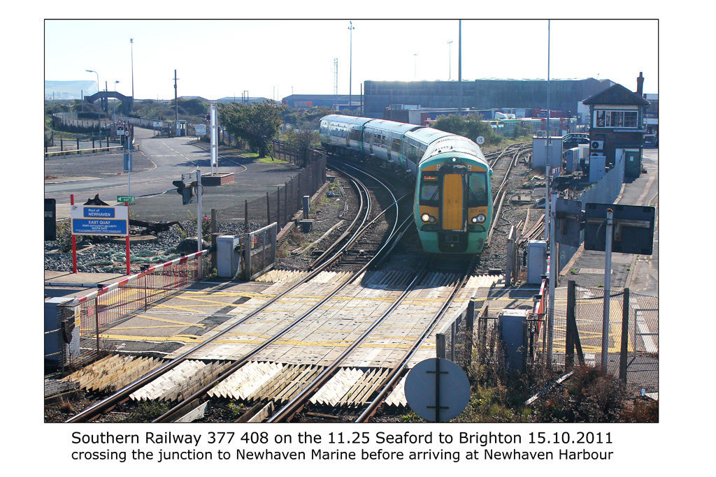 Southern Railway 377408 - Newhaven Harbour - 15.10.2011