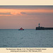 Newhaven lifeboat returns home as the sun sets - 15.2.2012