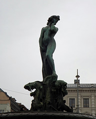 Detail of the Havis Amanda Fountain in Helsinki, April 2013