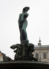 Detail of the Havis Amanda Fountain in Helsinki, April 2013