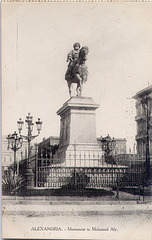 Monument to Mohamed Aly Alexandria postcard LC 385