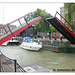 Lift bridge St Katherine's Dock London 30 8 2011