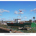 MV Aristote through Newhaven Swing Bridge 29 9 2012